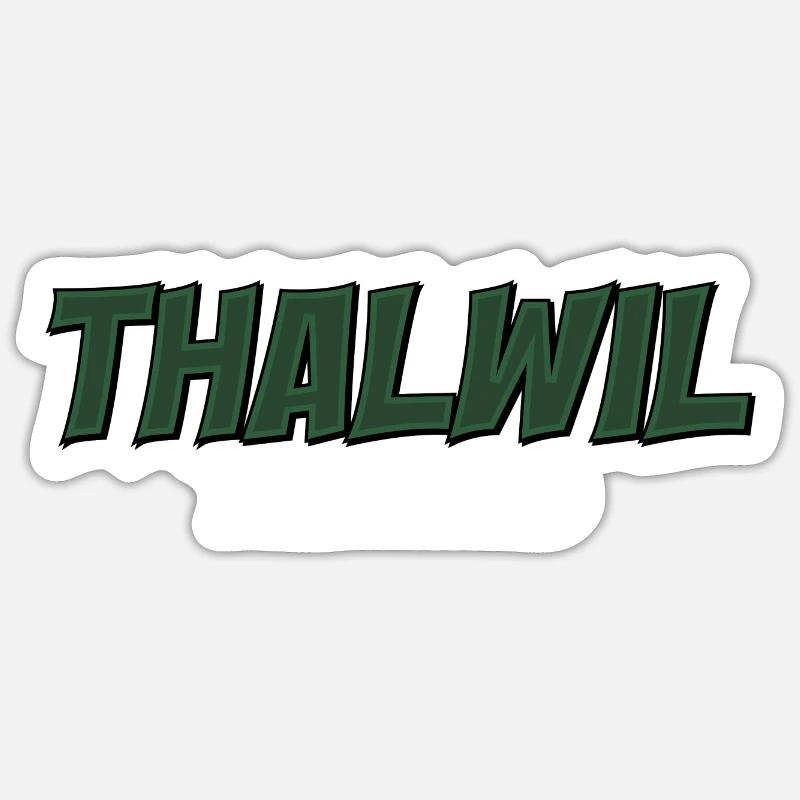 Thalwil - Sticker size S (10 x 10 cm) - white matte
