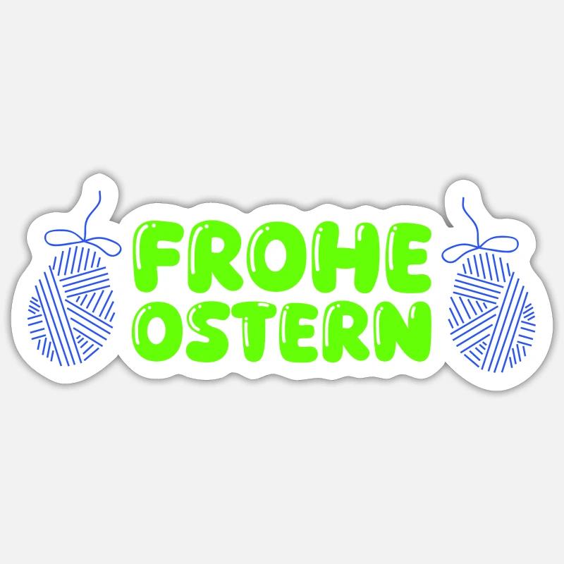 happy Easter Sticker size S (10 x 10 cm)