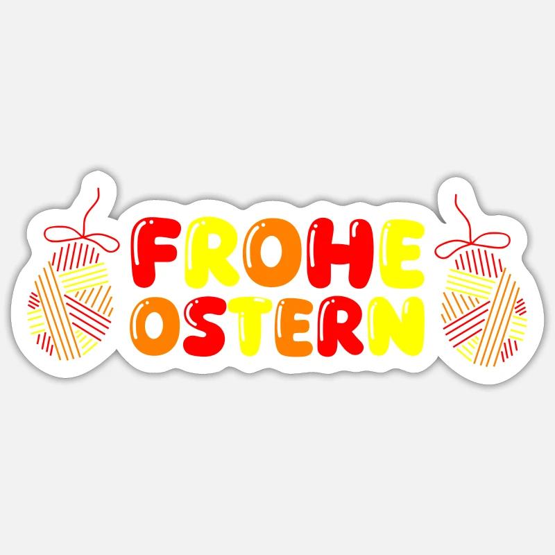 happy Easter Sticker size S (10 x 10 cm)