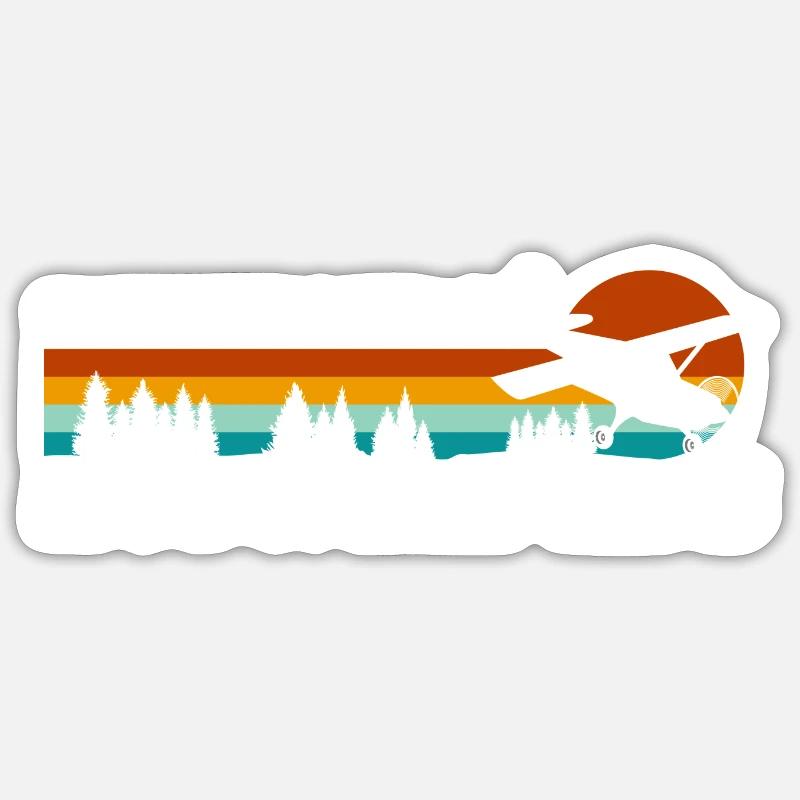 Maquette d’aéromodélisme - Sticker taille S (10 x 10 cm) - blanc mat