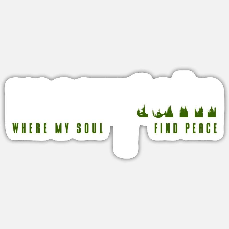 Mountaineering Summit Hobby Alps - Sticker size S (10 x 10 cm) - white matte