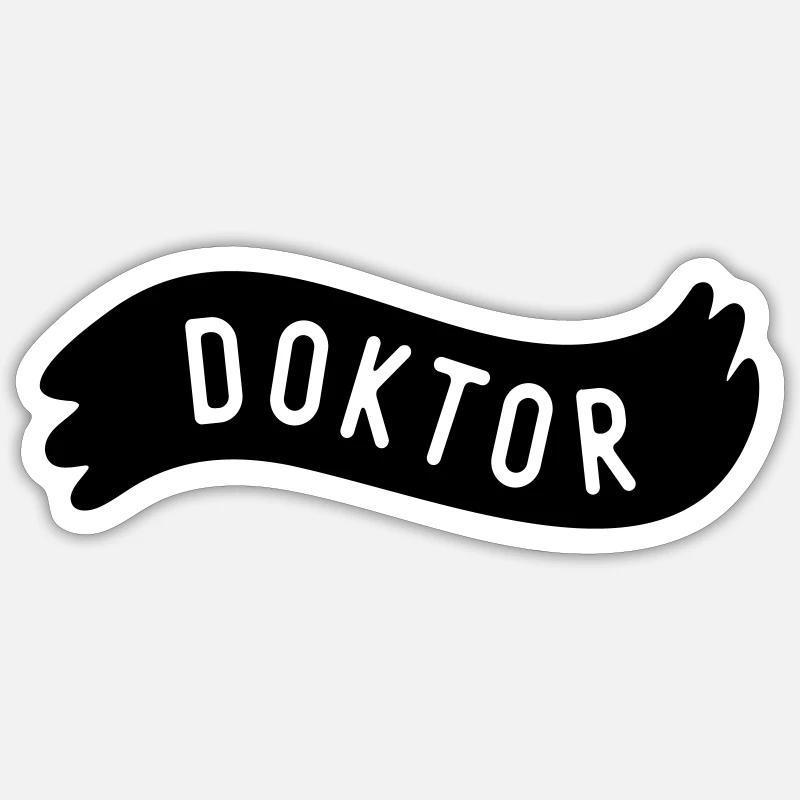 Doktor Sticker Größe S (10 x 10 cm)