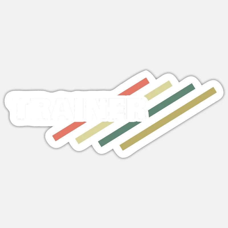 Workplace Trainer - Sticker size S (10 x 10 cm) - white matte