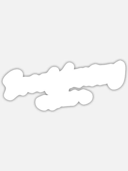Breakdancing Crew Herz - Sticker Größe S (10 x 10 cm) - Mattweiß