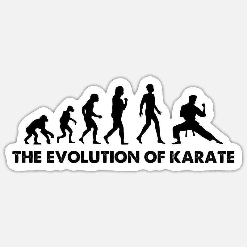 L’évolution du karaté Sticker taille S (10 x 10 cm)