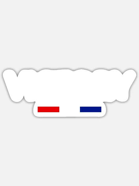 Sieg – Typografie mit Akzent - Sticker Größe S (10 x 10 cm) - Mattweiß