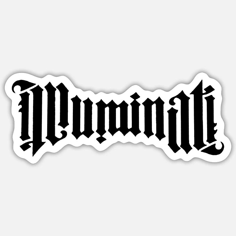 Illuminati Calligraphy Sticker size S (10 x 10 cm)