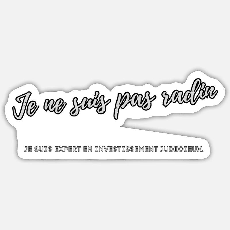 Radin 2 - Sticker taille S (10 x 10 cm) - blanc mat