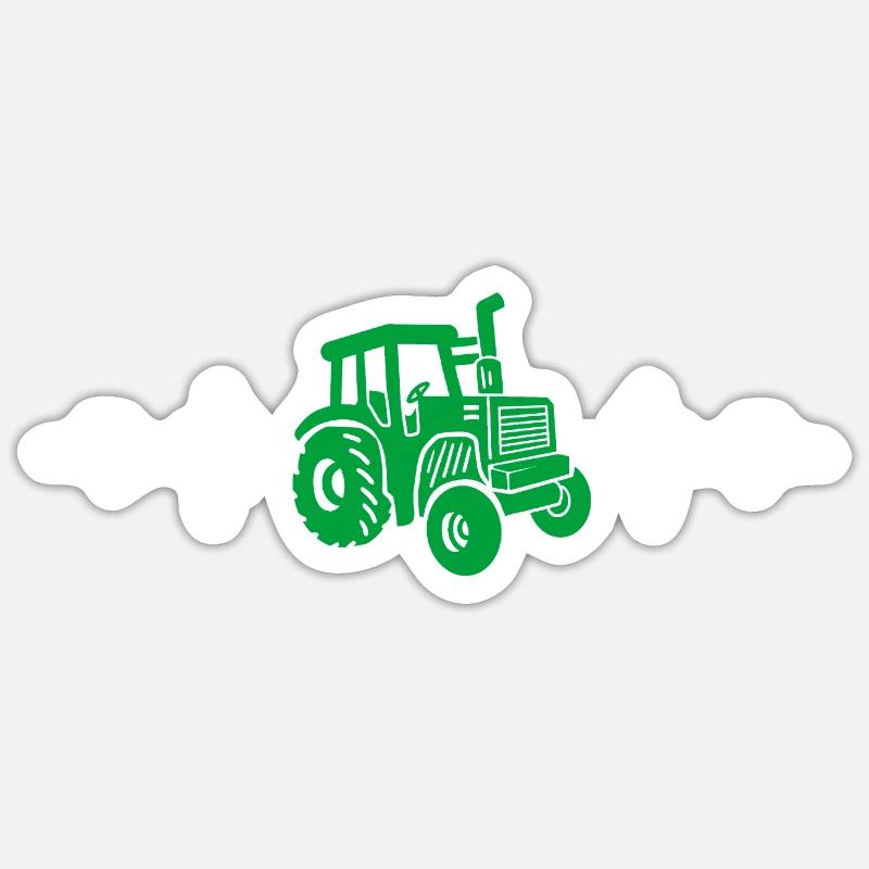 Traktor Herzschlag Bauer Sticker Größe S (10 x 10 cm)