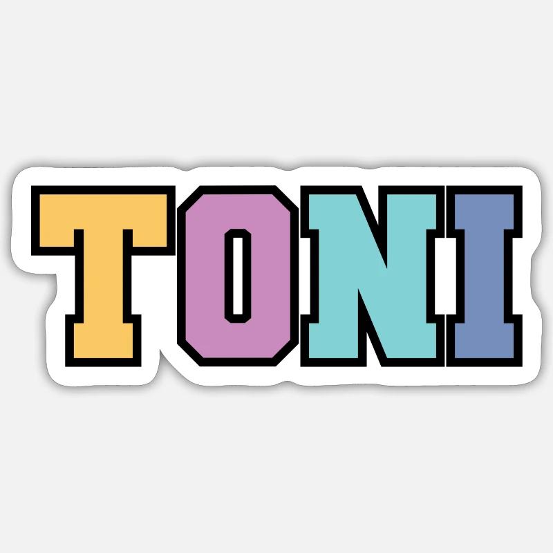 Nom - Toni Sticker taille S (10 x 10 cm)