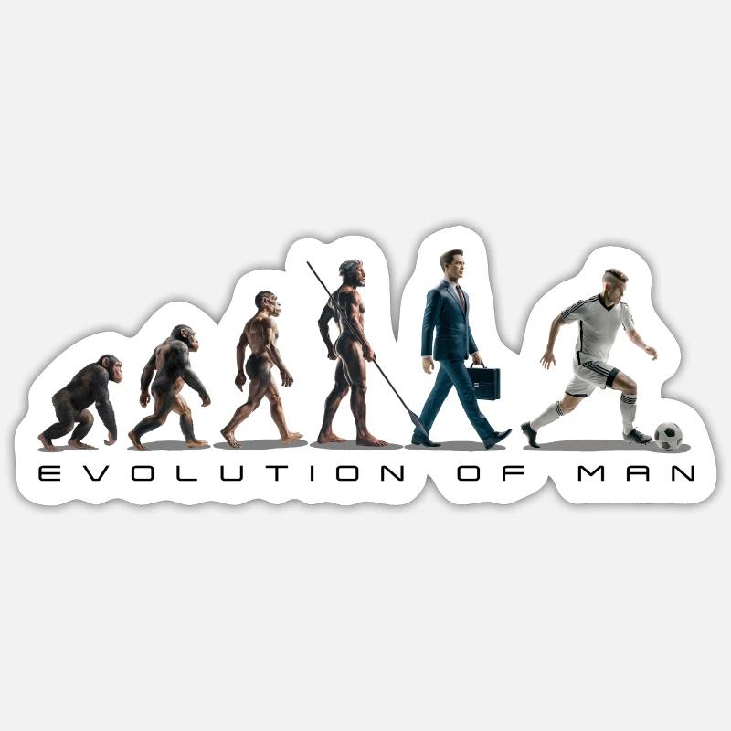 Evolution Fußball 06 2024 Zeichenfläche 2 Sticker Größe S (10 x 10 cm)