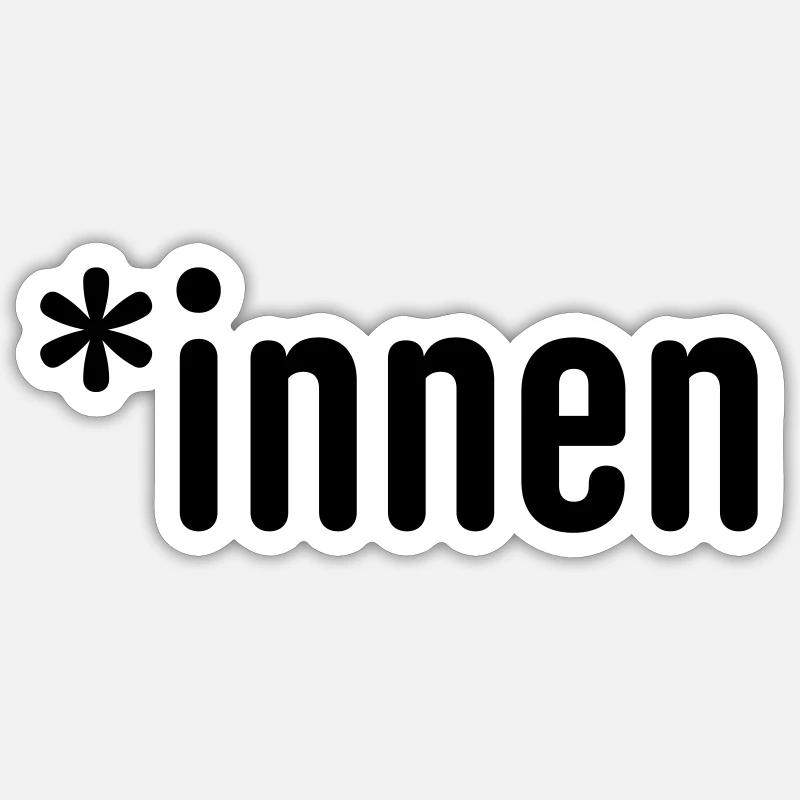 innen - Sticker Größe S (10 x 10 cm) - Mattweiß