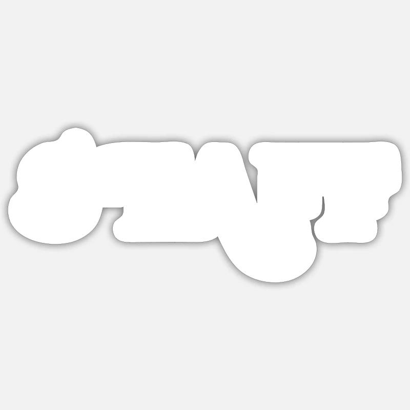 Mitarbeiter - Sticker Größe S (10 x 10 cm) - Mattweiß