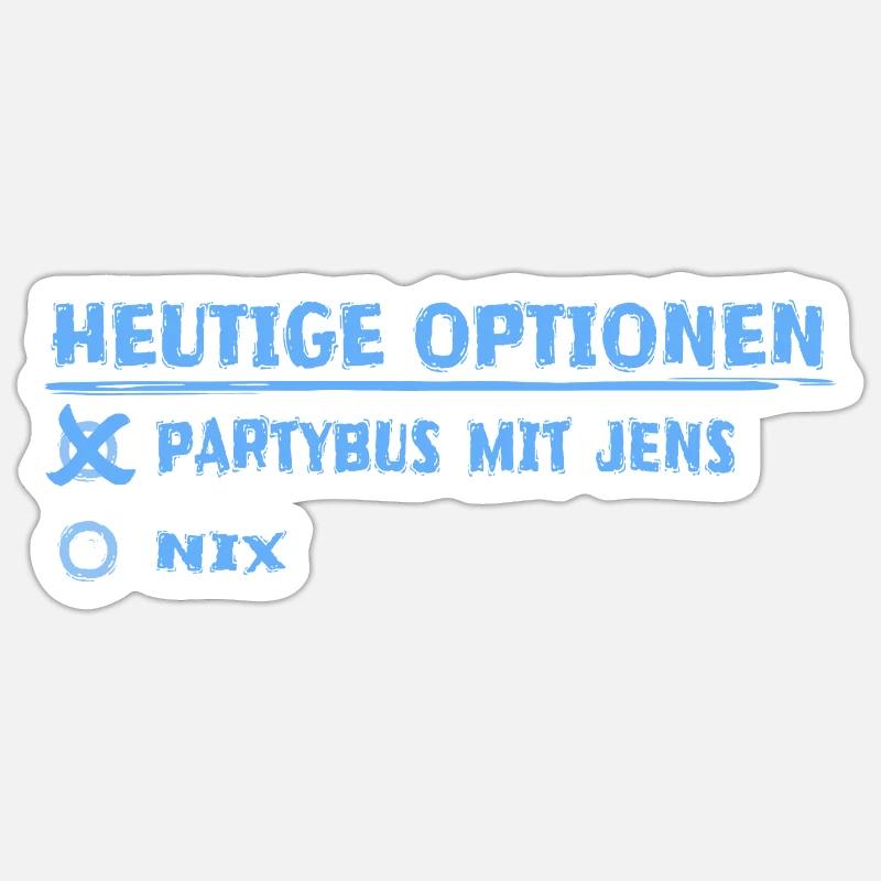 Cadeau pour Jens - Sticker taille S (10 x 10 cm) - blanc mat