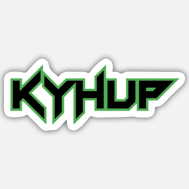KYHUP - Sticker taille S (10 x 10 cm) - blanc mat