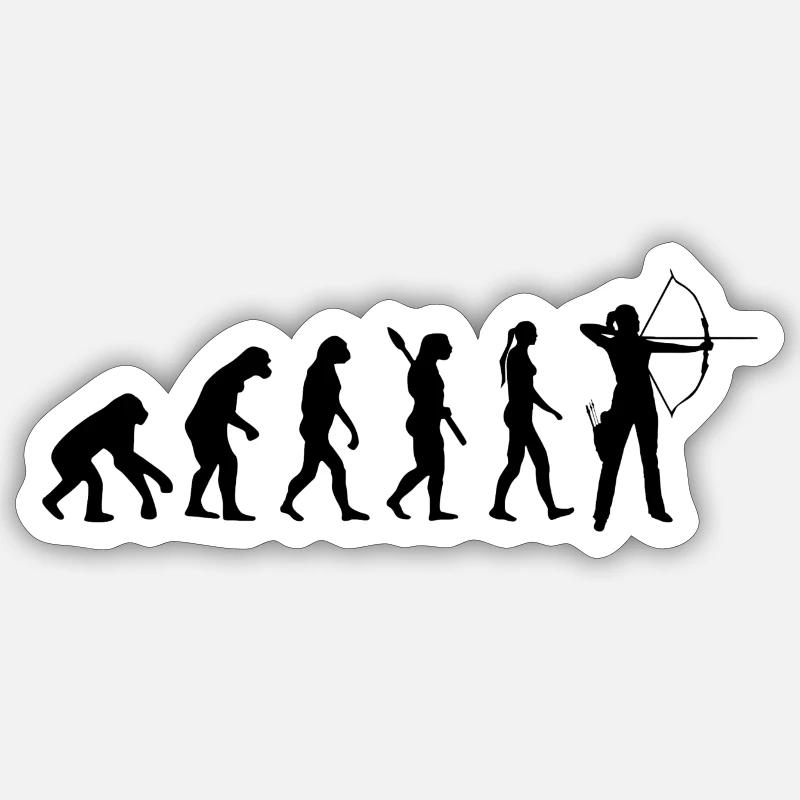 Evolution Archerette Sticker Größe S (10 x 10 cm)