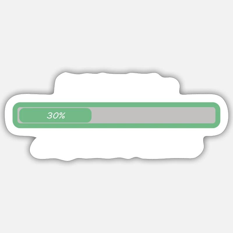 smalltalk loading white Sticker size S (10 x 10 cm)