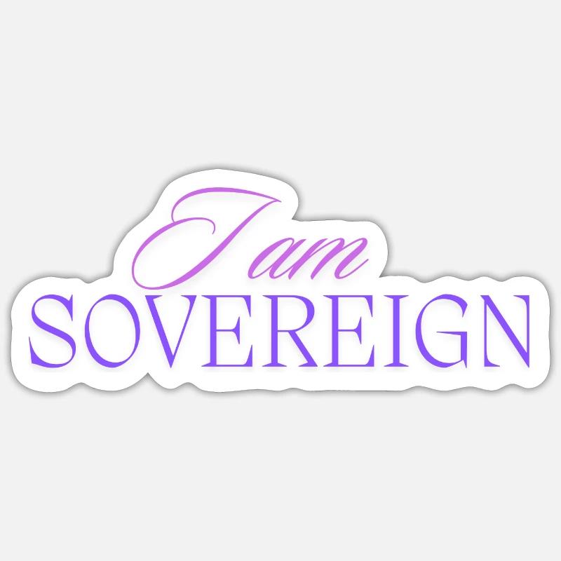 Ich bin souverän 2 Sticker Größe S (10 x 10 cm)