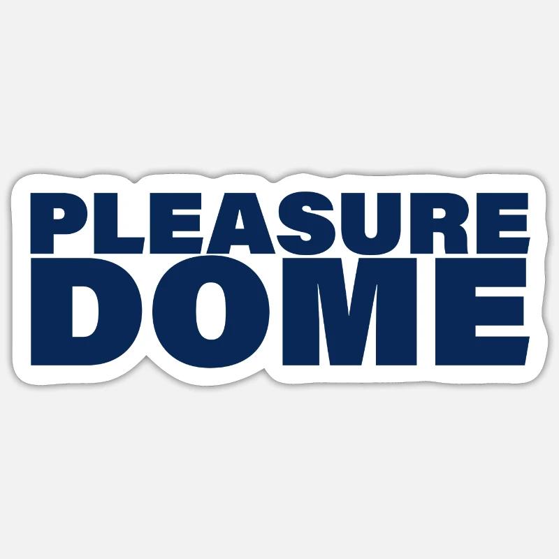 DÔME DE PLAISIR - Sticker taille S (10 x 10 cm) - blanc mat