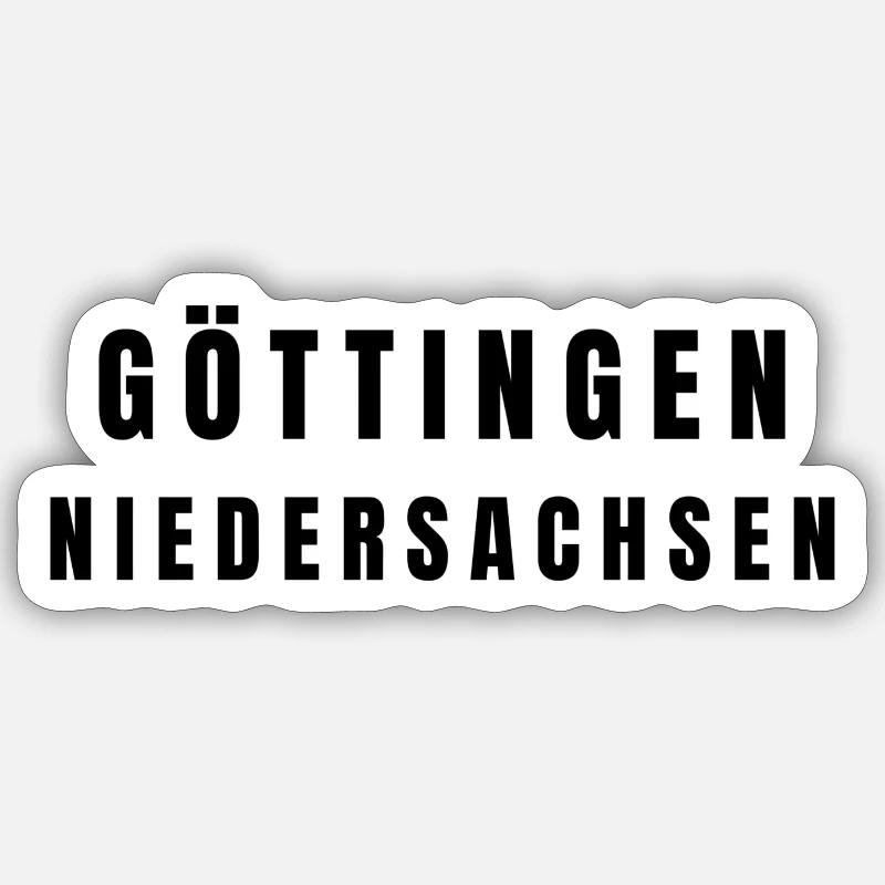 Göttingen, Basse-Saxe - Sticker taille S (10 x 10 cm) - blanc mat