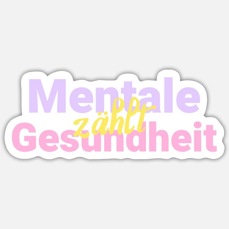 La santé mentale compte Sticker taille S (10 x 10 cm)