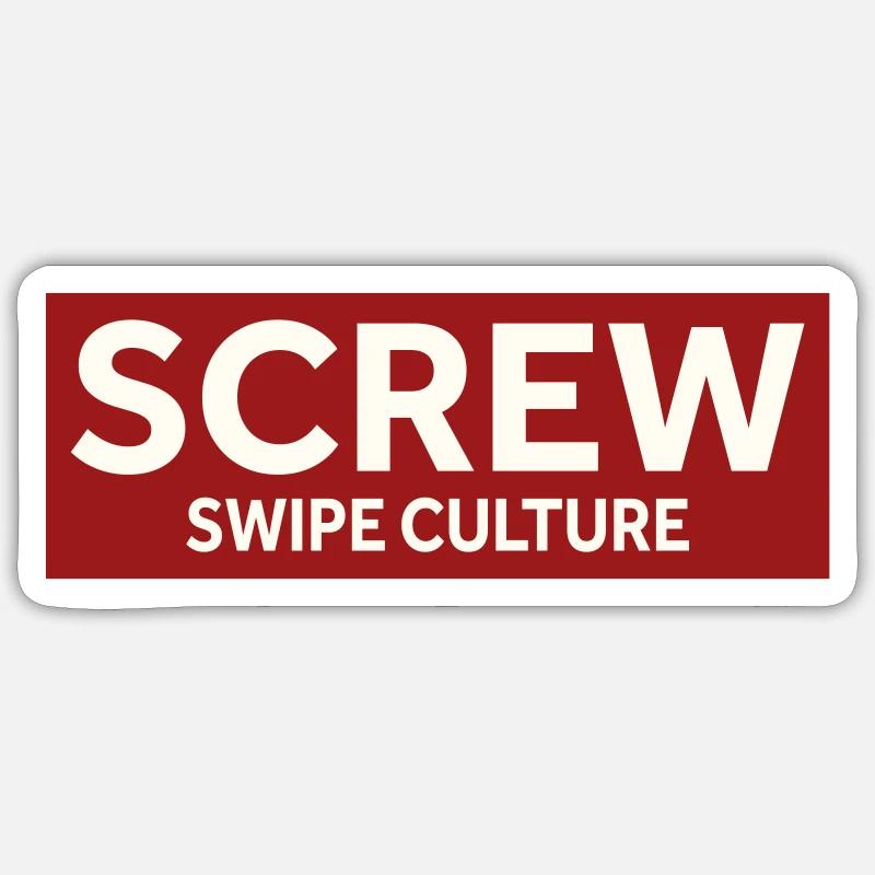 CULTURE PAR BALAYAGE À VIS Sticker taille S (10 x 10 cm)