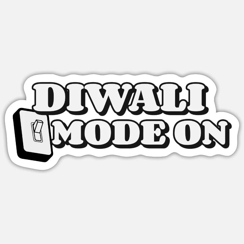 Frohes Diwali | Diwali-Modus Ein | Kunst Sticker Größe S (10 x 10 cm)