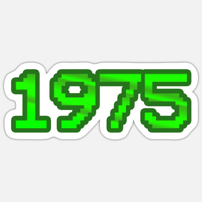 Nerd 1975 Sticker Größe S (10 x 10 cm)