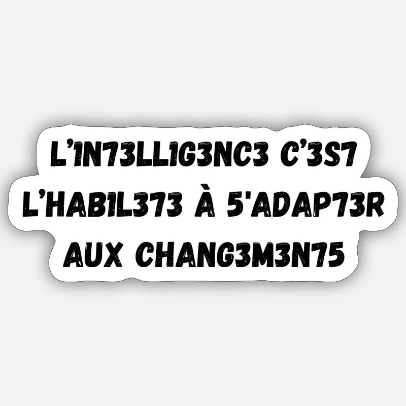 intelligence Sticker taille S (10 x 10 cm)