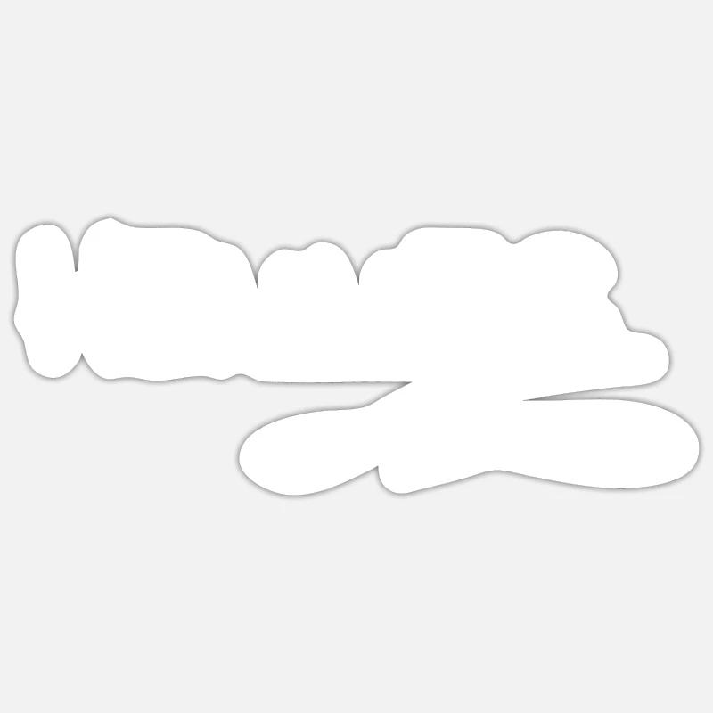 First name Hennes - Sticker size S (10 x 10 cm) - white matte