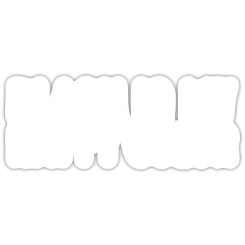 Schwarz ist meine glückliche Farbe - Sticker Größe S (10 x 10 cm) - Mattweiß - Vorne