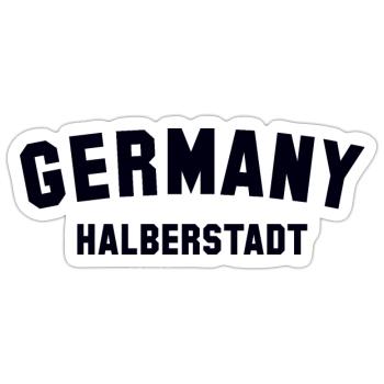 HALBERSTADT Germany - Sticker Größe S (10 x 10 cm) - Mattweiß - Vorne