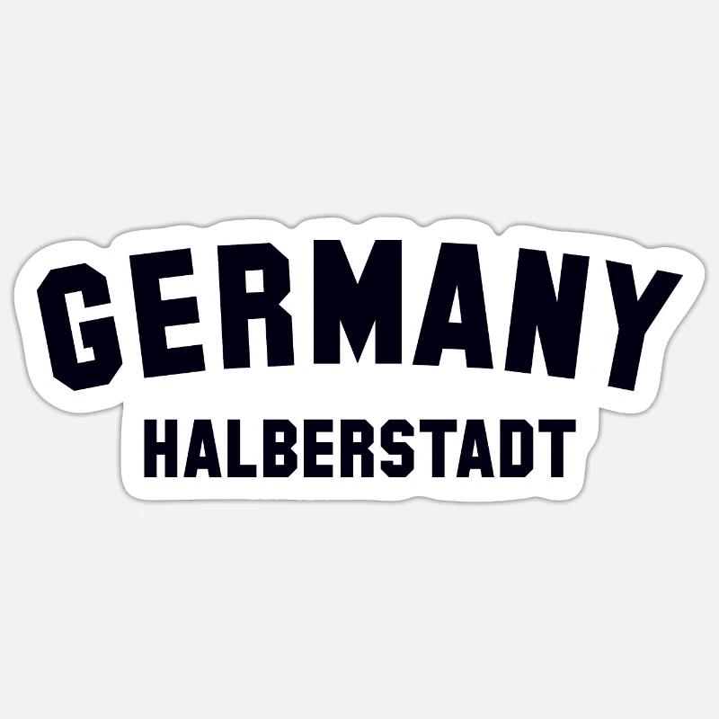 HALBERSTADT Germany - Sticker Größe S (10 x 10 cm) - Mattweiß