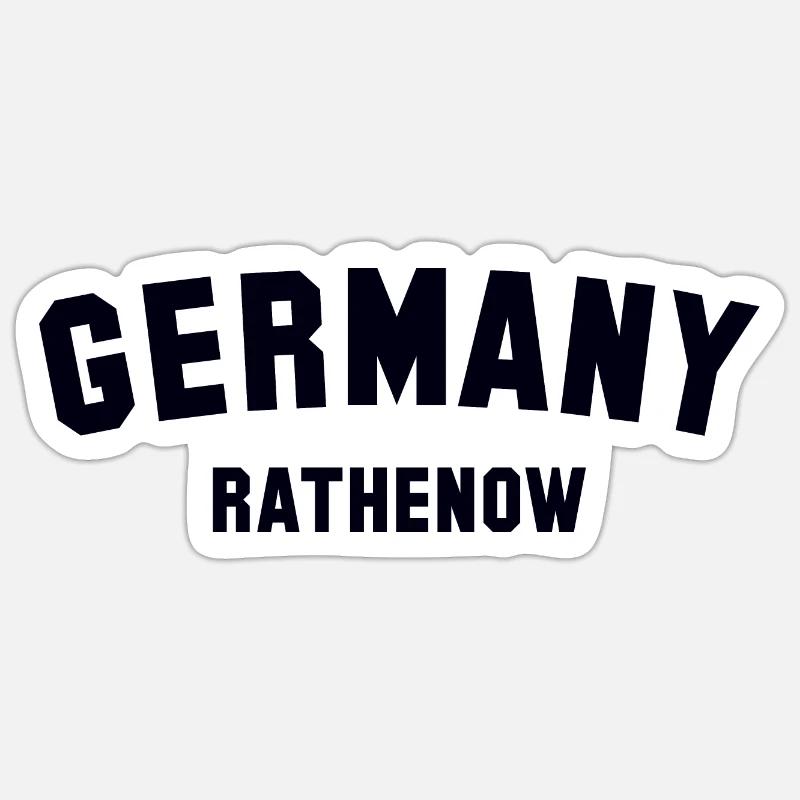 RATHENOW Germany - Sticker Größe S (10 x 10 cm) - Mattweiß