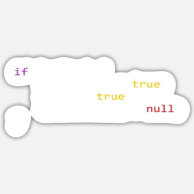 Informatik/Programmierer Witz Sticker Größe S (10 x 10 cm)