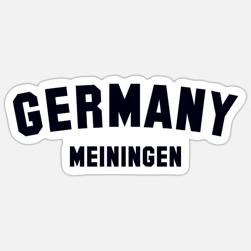 MEININGEN - Sticker size S (10 x 10 cm) - white matte