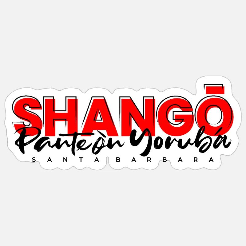 Shango - Sticker size S (10 x 10 cm) - white matte