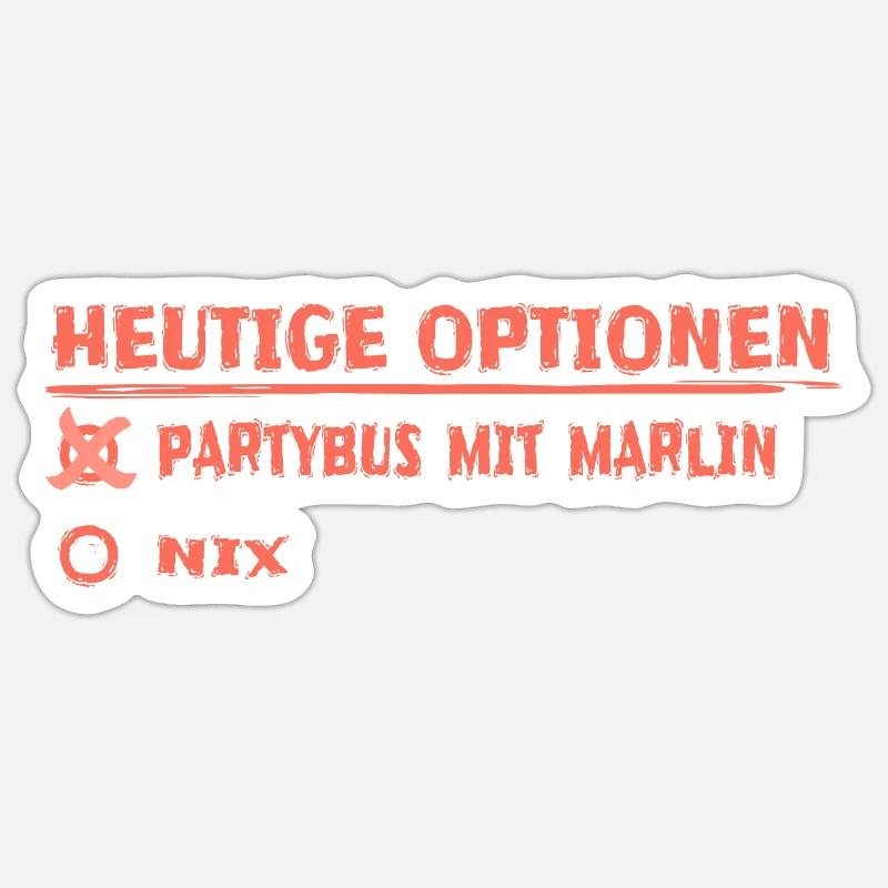 marlin as a given name Sticker size S (10 x 10 cm)