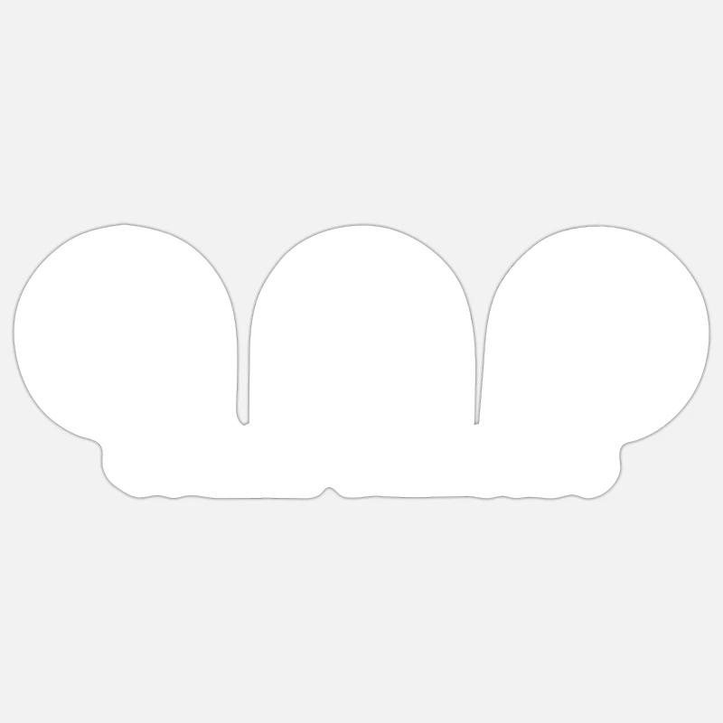 Menneskelig velsignelse - Hvit Klistremerke størrelse S (10 x 10 cm)