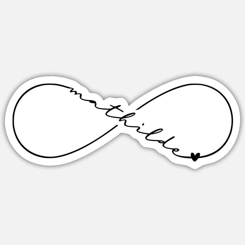 Mathilde Name Infinity Symbol Sticker size S (10 x 10 cm)