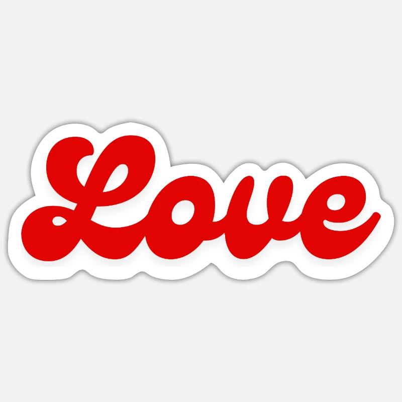 Love inside - Sticker Größe S (10 x 10 cm) - Mattweiß