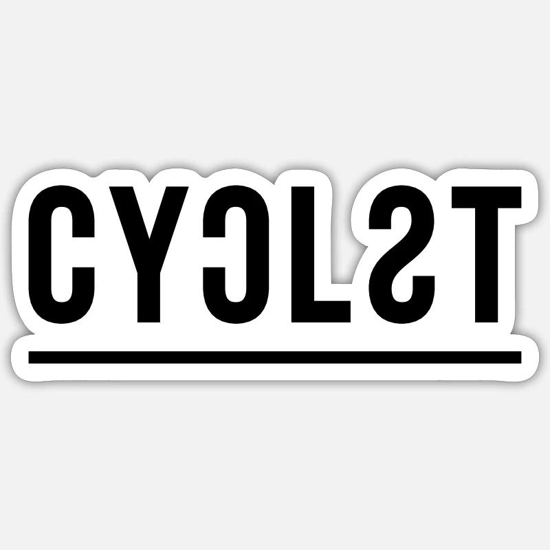 cyclist 2 Sticker Größe S (10 x 10 cm)