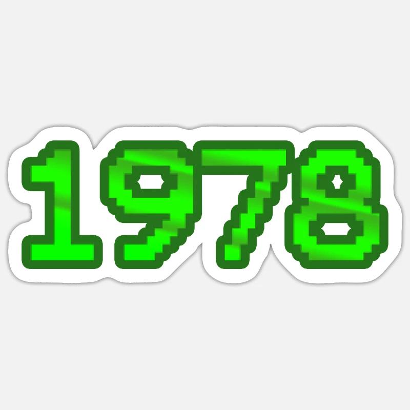 1978 - Sticker taille S (10 x 10 cm) - blanc mat