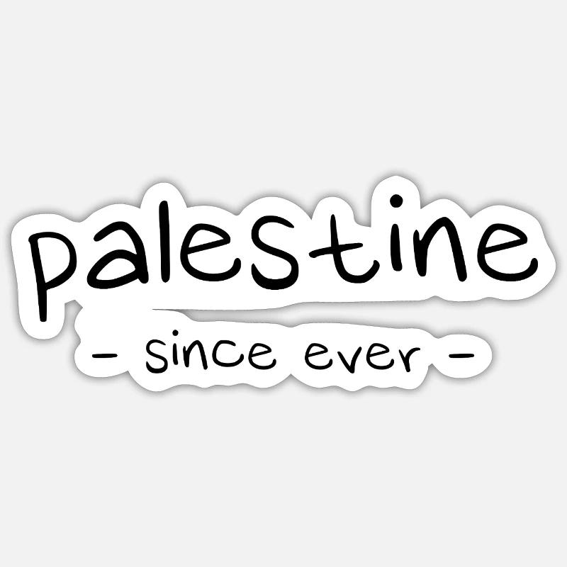 Palästina – seit jeher - Sticker Größe S (10 x 10 cm) - Mattweiß