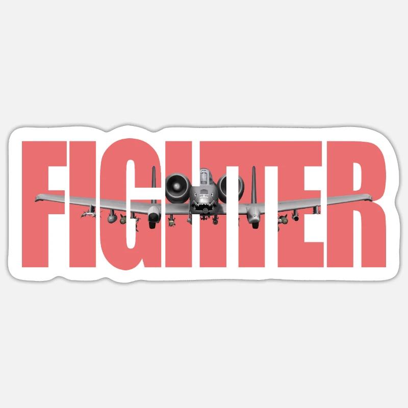 Chasseur A-10 Thunderbolt II Sticker taille S (10 x 10 cm)