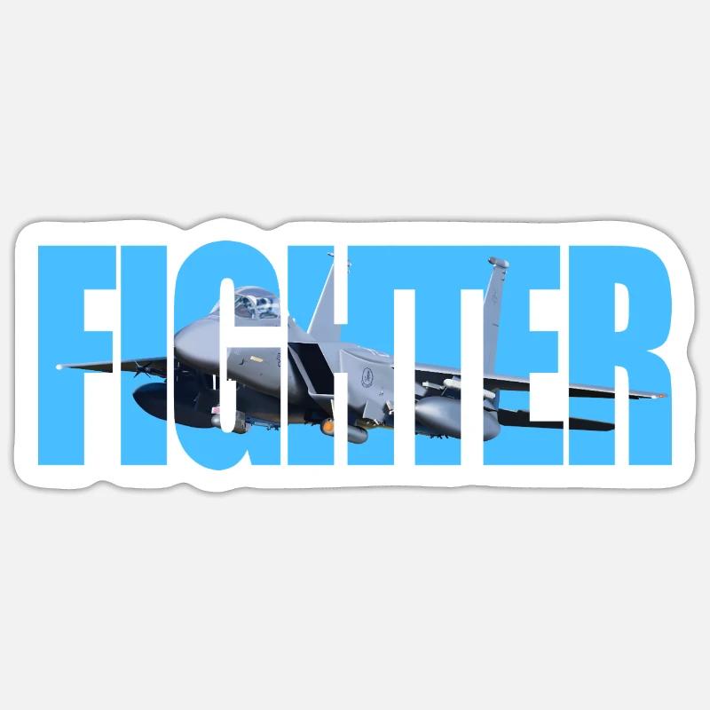 Fighter F-15 Eagle Sticker Größe S (10 x 10 cm)