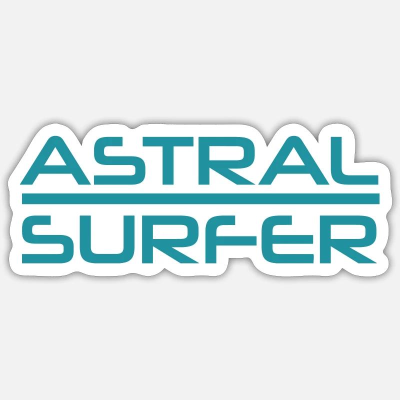 Conception d’Astral Surfer Sticker taille S (10 x 10 cm)