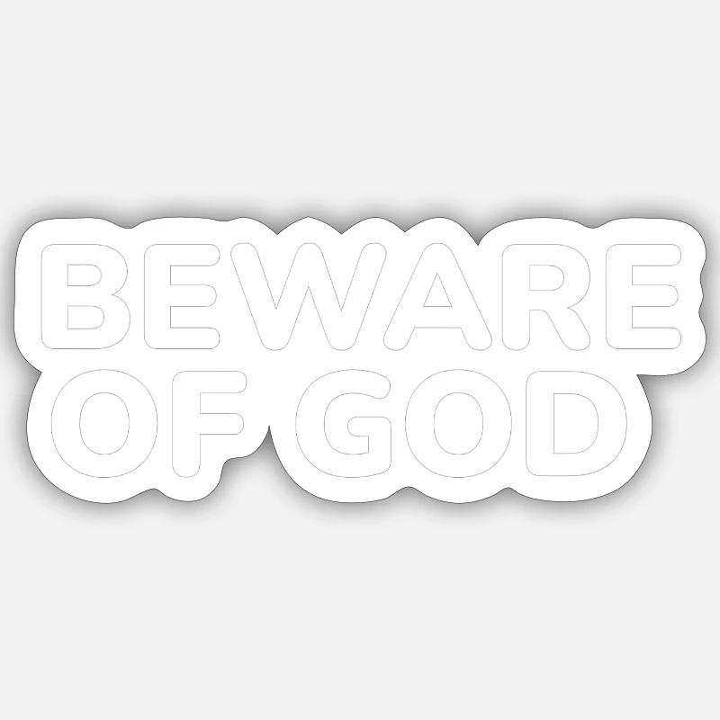 Warnung 2 Sticker Größe S (10 x 10 cm)