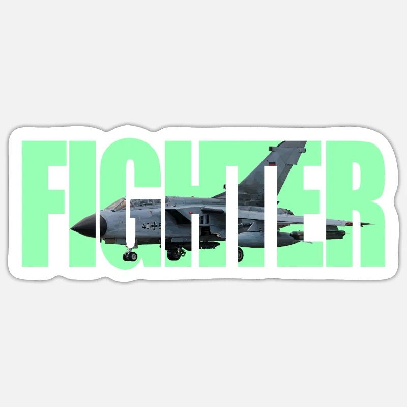 Fighter Tornado - Sticker size S (10 x 10 cm) - white matte