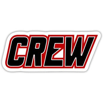 Crew - Sticker size S (10 x 10 cm) - white matte - Front